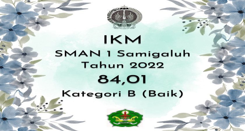 Indeks Kepuasan Masyarakat (IKM) Pada SMA Negeri 1 Samigaluh Tahun 2022